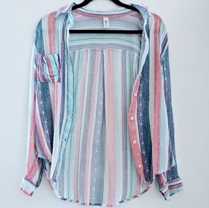 Boho Button Down Tee